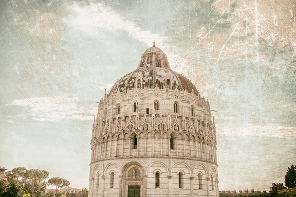Die Kathedrale von Pisa und der schiefe Turm - Foto, Bild