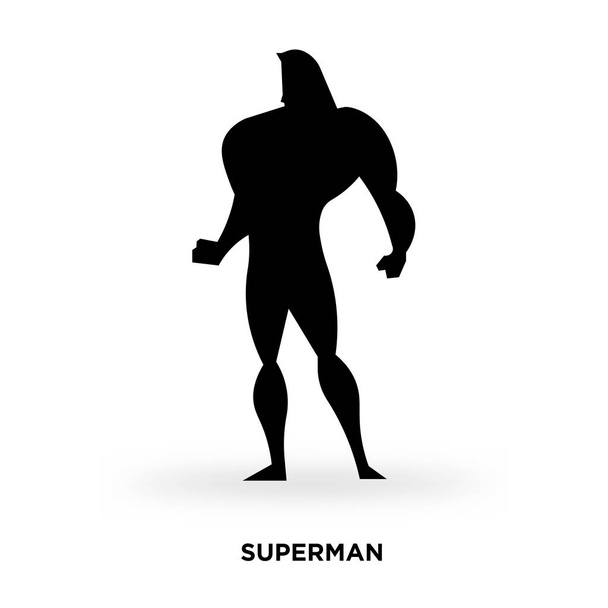 silueta de superman
 - Vector, imagen