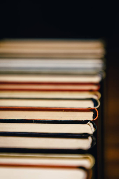 A stack of old, dirty books - Fotoğraf, Görsel