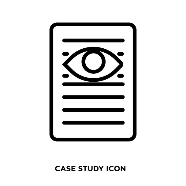 Icono de estudio de caso - Vector, imagen