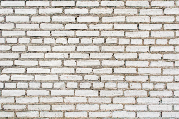 White brick wall texture background - Photo, Image