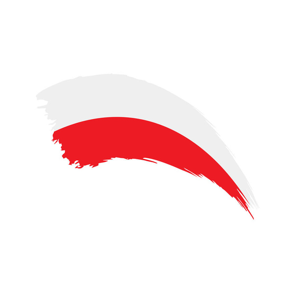Flaga Polski, ilustracja wektora - Wektor, obraz