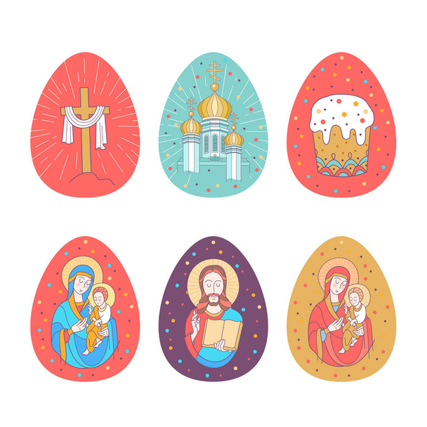 Kellemes húsvéti ünnepeket! Vektoros illusztráció - Vektor, kép