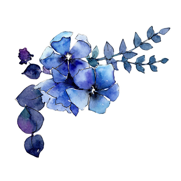 Bouquet flower in a watercolor style isolated. - Photo, Image