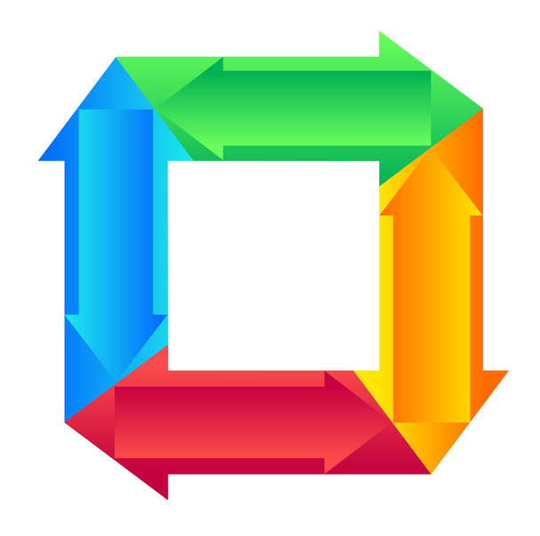 Pfeil-Symbol Logo-Symbol isoliert auf weißem Hintergrund 07 - Vektor, Bild