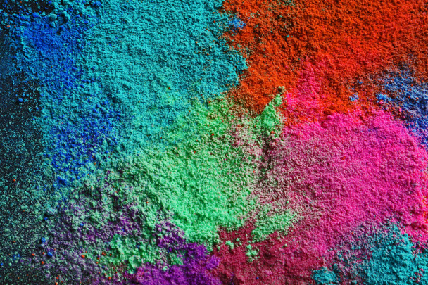 Colorful powders for Holi festival as background - Fotoğraf, Görsel