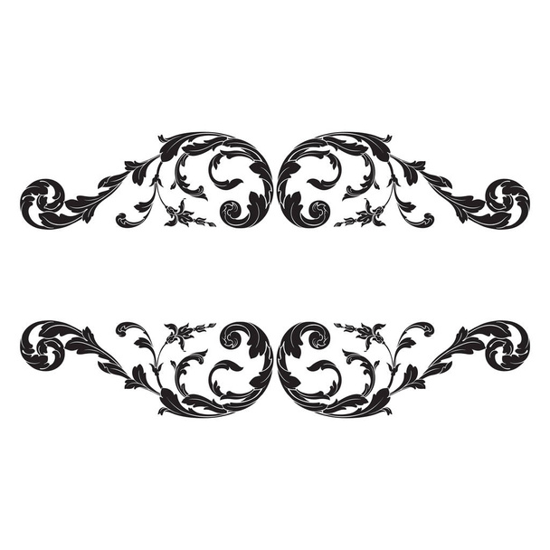 Viktorya tarzı Barok süsleme vektör - Vektör, Görsel