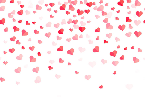 Herzmuster für Valentinshintergrund, Valentinskarte - Vektor, Bild