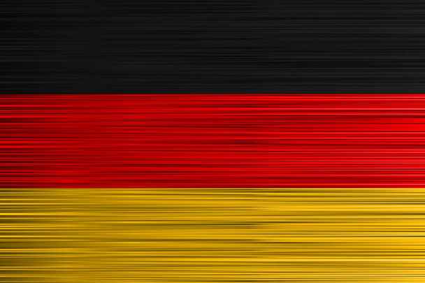ドイツ国旗のベクトル概念。不均一なストライプの特定の効果を持つ黒赤黄金背景. - ベクター画像