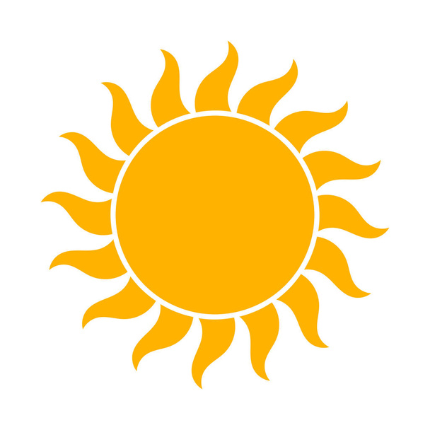Illustration zum Sonnensymbol - Vektor, Bild