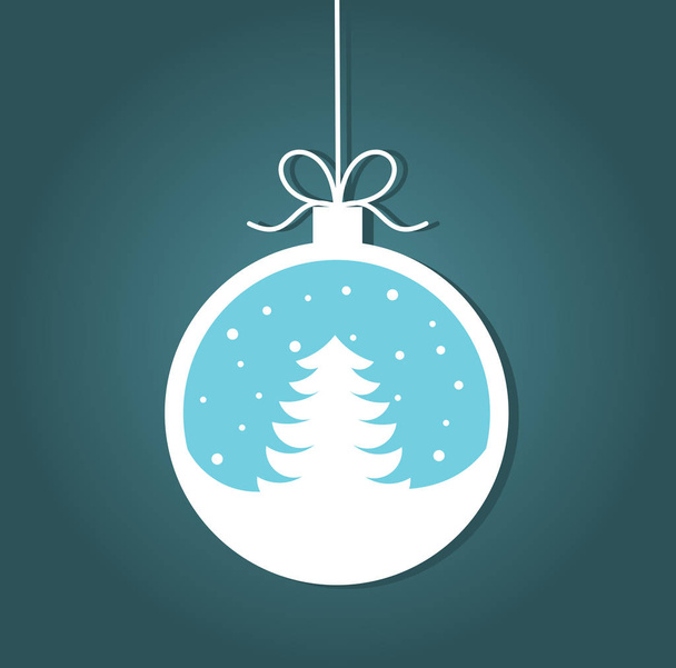 Noel ağacı Noel biblo - Vektör, Görsel