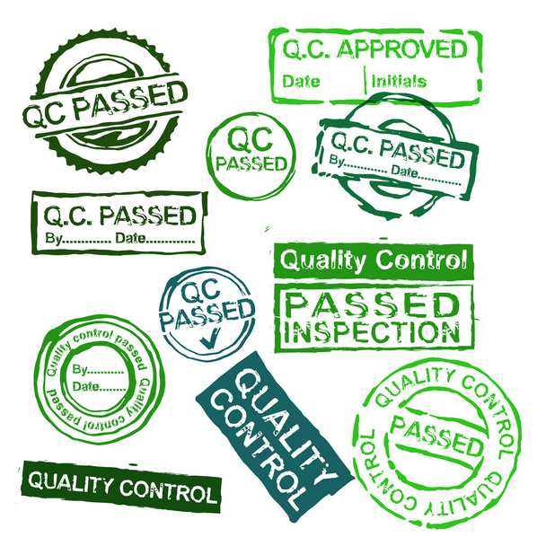 Quality Control Stamps - Vector, Image