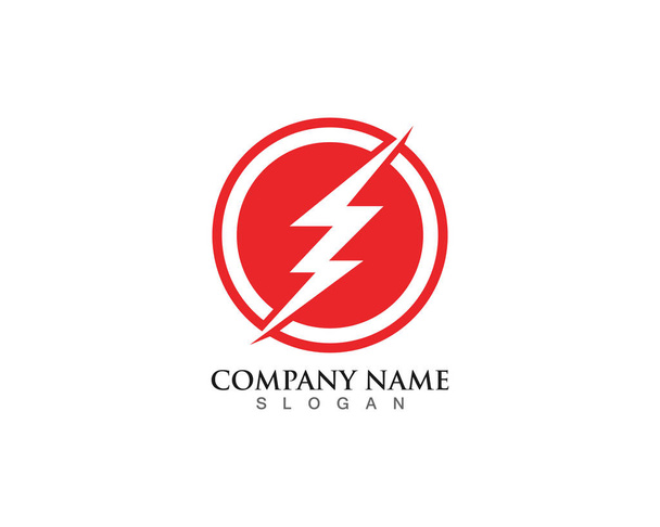 szablon logo Flash thunderbolt - Wektor, obraz