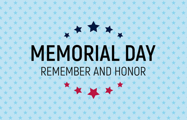 Memorial Day Background. Vector Illustration - Vector, Image