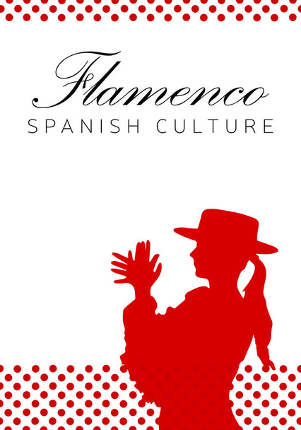 Іспанської культури. Танці фламенко - Вектор, зображення