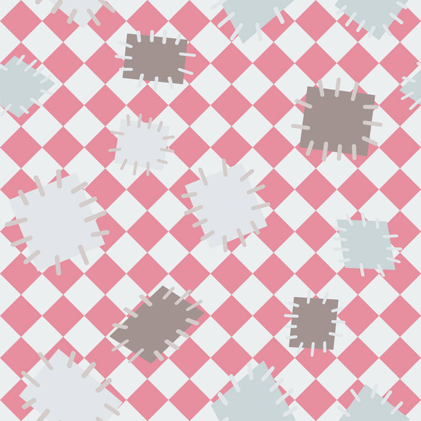 Seamless pattern in color patches. - Vector, Image
