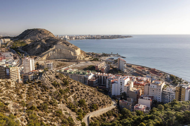  General city view from santa barbara castle.Alicante, Spain. - Photo, Image