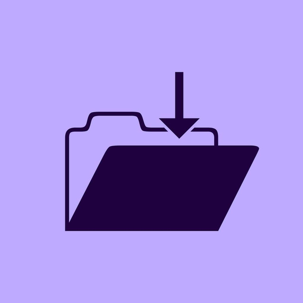 Illustration vectorielle d'icône de dossier ouvert
  - Vecteur, image