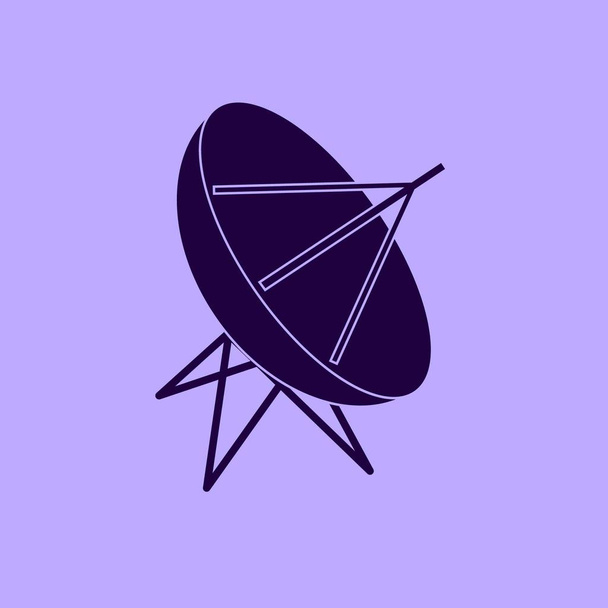 Satellitenschüssel-Vektorsymbol - Vektor, Bild