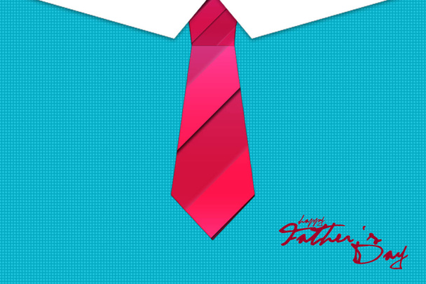 Happy Fathers day design with Big Tie, blue shirt
 - Фото, изображение