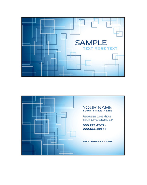 Business Card Template. Abstract Illustration. Eps10. - Διάνυσμα, εικόνα