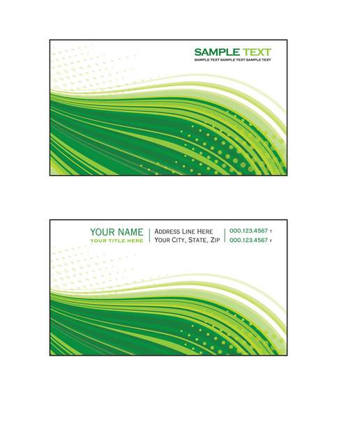 Business Card Template. Abstract Illustration. Eps10. - Vector, Image