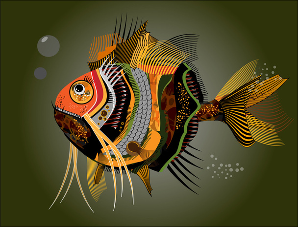 Abstract fish. Vector illustration - Vector, Image