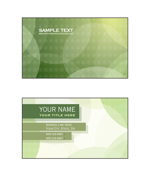 Business Card Template. Abstract Illustration. Eps10. - Vector, imagen