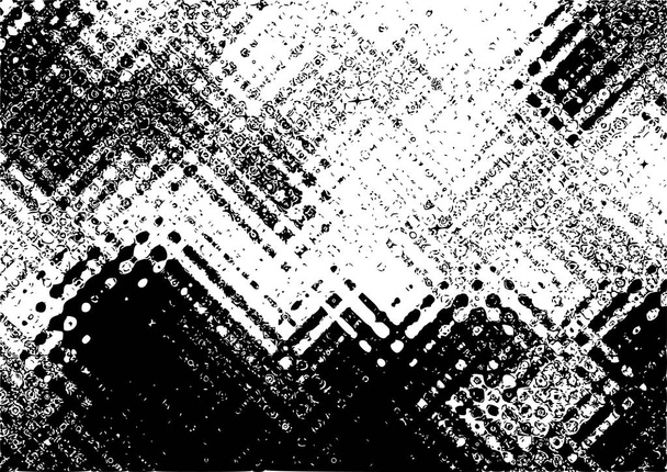 黒と白のグランジほこり乱雑な背景 - ベクター画像