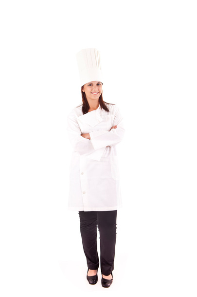 Professional cooker chef over white background - Photo, Image