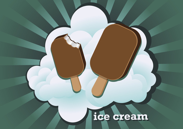 Icecream na nuvem
 - Vetor, Imagem