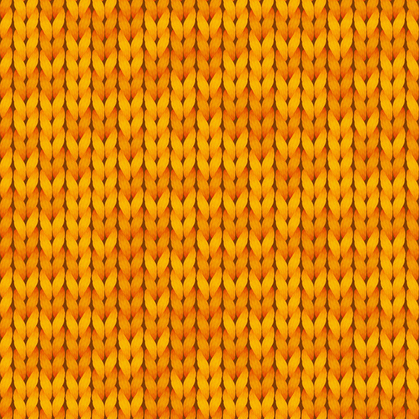 Traditional seamless knitted orange pattern. Winter design background with a place for text. Seamless pattern. - Photo, Image