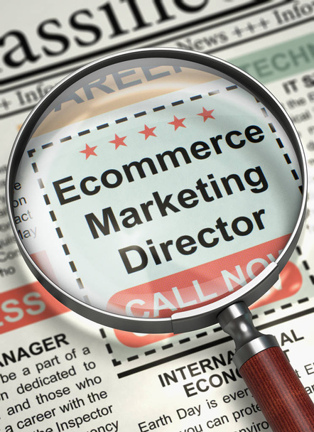 Ecommerce Marketing Director Wanted. 3D. - Photo, Image
