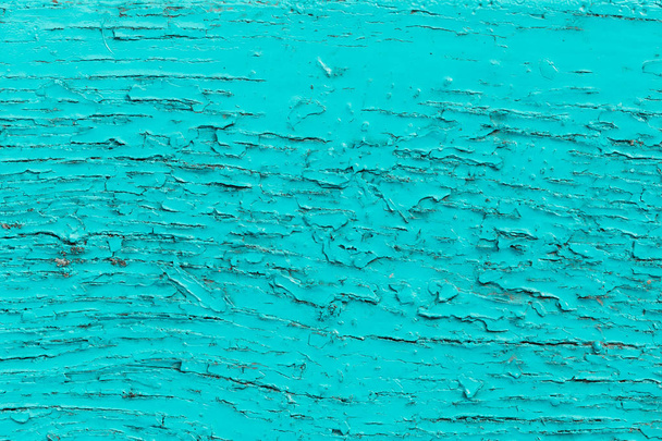 Madera pintada de turquesa vieja, superficie envejecida
 - Foto, imagen