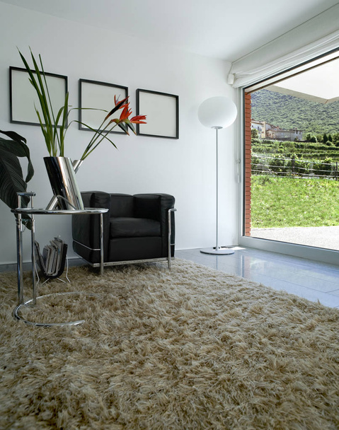 Luxurious villa interior, livingroom - 写真・画像