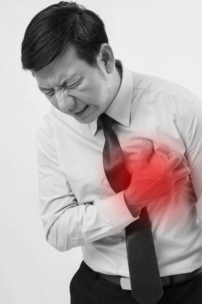 homem doente com ataque cardíaco
  - Foto, Imagem