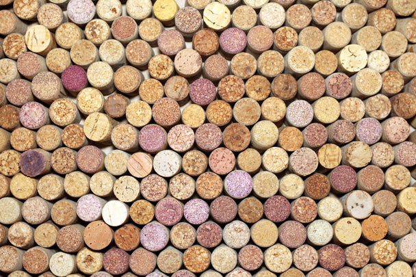 horizontal background of corks of wine bottles - Photo, Image