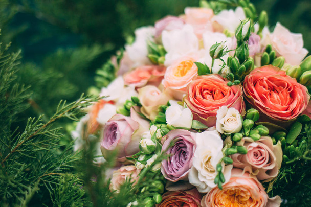 bruiloft boeket met rozen - Foto, afbeelding