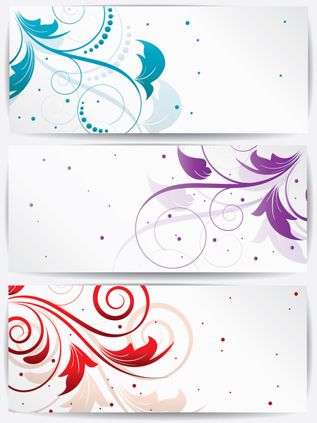Abstract floral background for design with swirls - Вектор, зображення