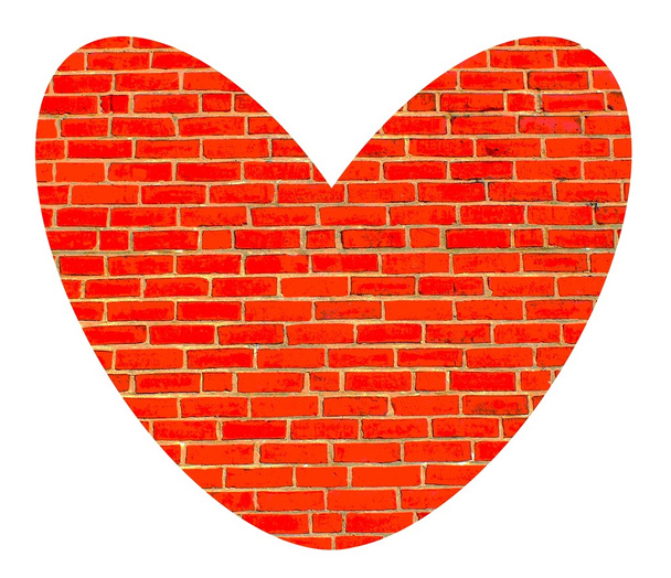Heart of bricks - Фото, зображення