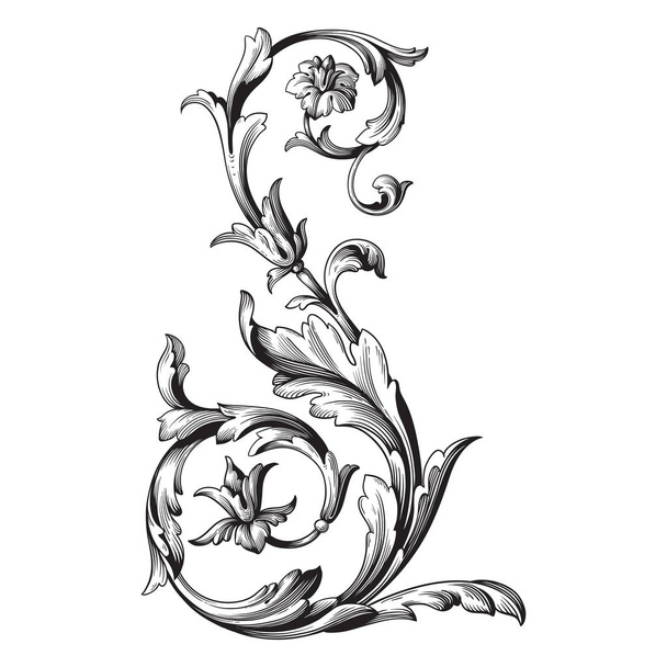 Adorno vectorial barroco en estilo victoriano
 - Vector, imagen