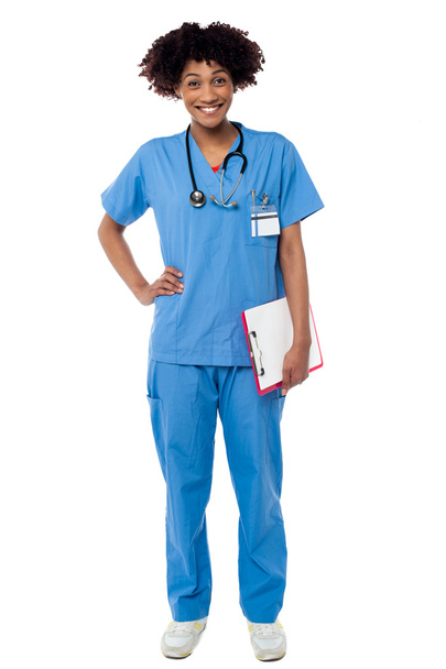 Full length portrait of young medical professional - Foto, imagen