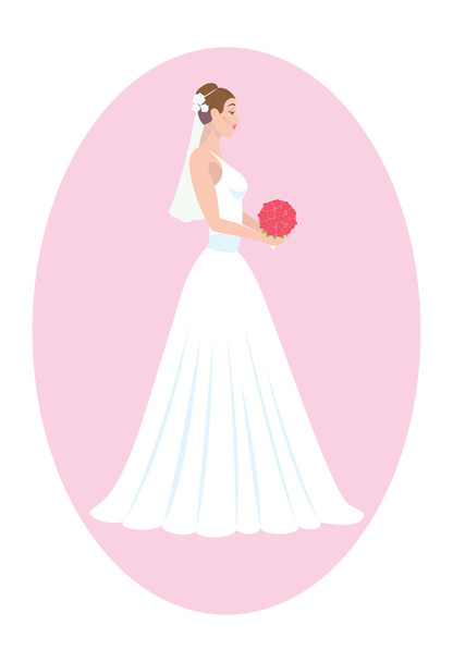 The figure shows a Bride - Vector, Image