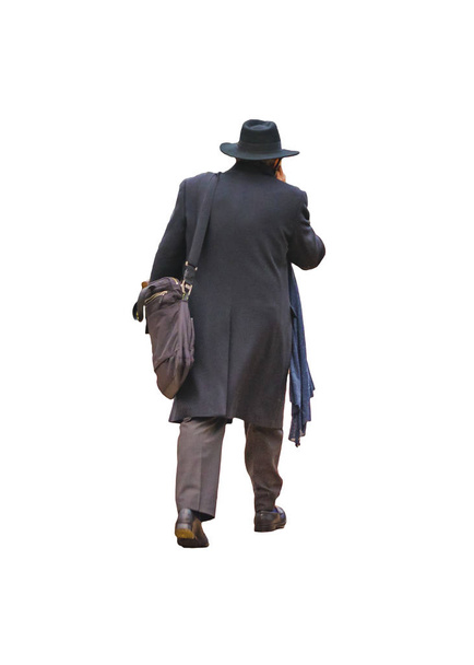 Senior Man Walking Isolated Photo - Fotografie, Obrázek