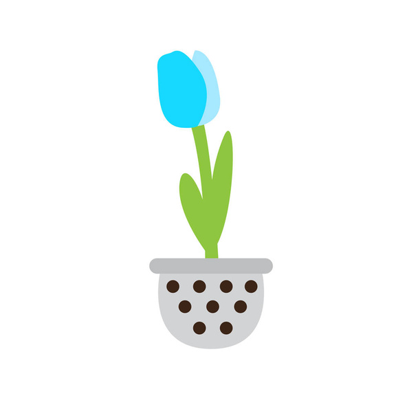 Cute flower on a pot - Vektor, obrázek