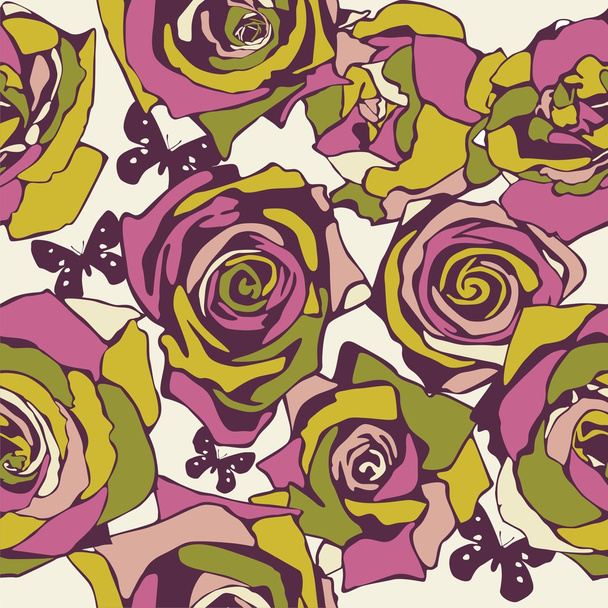 Floral vector texture - ベクター画像