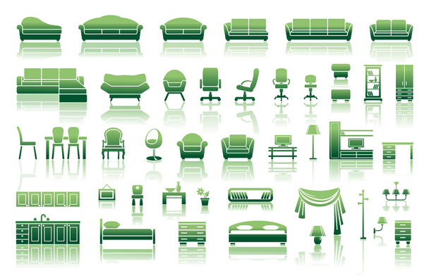 Möbel-Ikone - Vektor, Bild