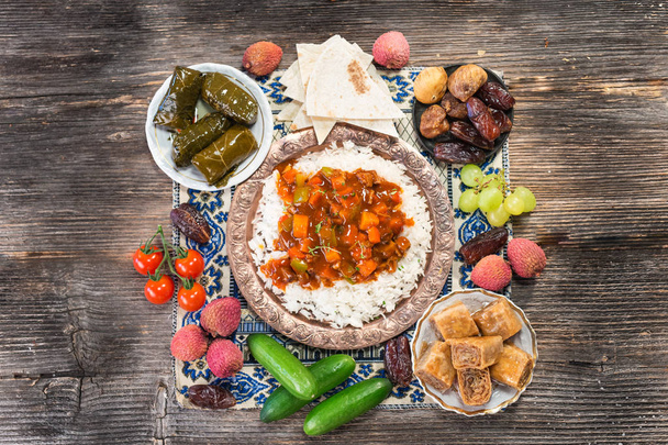 Ifthar evening meal for Ramadan - Zdjęcie, obraz