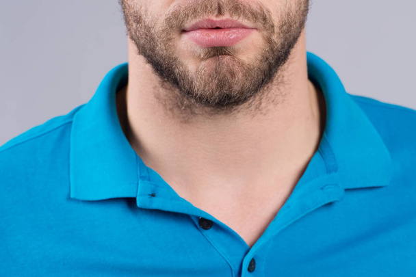 Beard, mustache design in barber salon - Zdjęcie, obraz