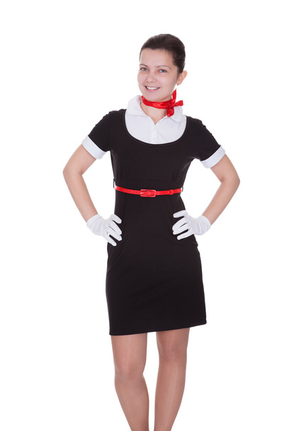 Pretty flight attendant or hostess - Foto, Imagen
